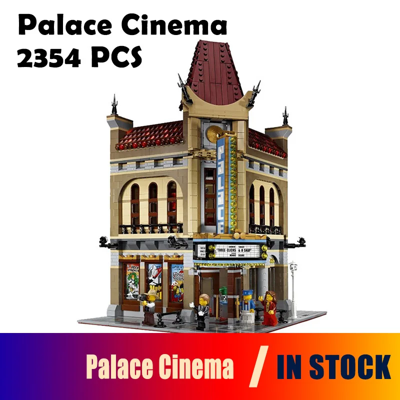 

15006 2354PCS City Street Palace Cinema Model Building Blocks set Bricks Toys Compatible with lego 10232