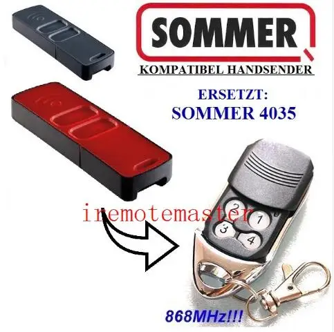 

10pcs SOMMER 4035 compatible remote control 868,8MHZ free shipping