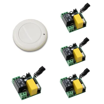 

Smart Home AC 220V Wireless Remote Switch Remote Control ON/OFF 1CH 1CH Relay Module Transmitter Learning Code