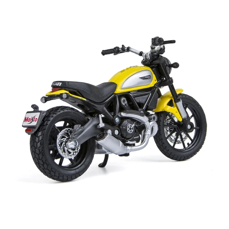 Maisto 1:18 модели мотоциклов Ducati скремблер желтый литой мото миниатюрная гоночная игрушка для коллекции подарков