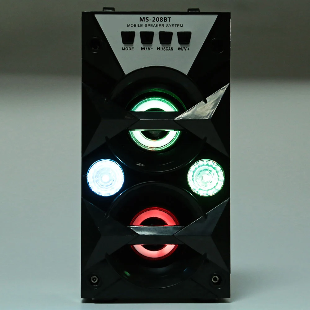 Excelvan MS 208BT портативный с высокой выходной мощностью fm радио Беспроводная Bluetooth