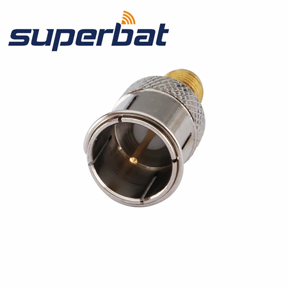 Superbat SMA-F Adapter Quick Push-on SMA Female to F Male Straight RF Coaxial Connector for Electronic Components Market