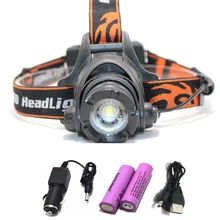 4000 люмен света фар L2 U2 светодиодный Увеличить Масштабируемые Водонепроницаемый Фары Фара свет Применение the18650 Батарея автомобиля Зарядное устройство