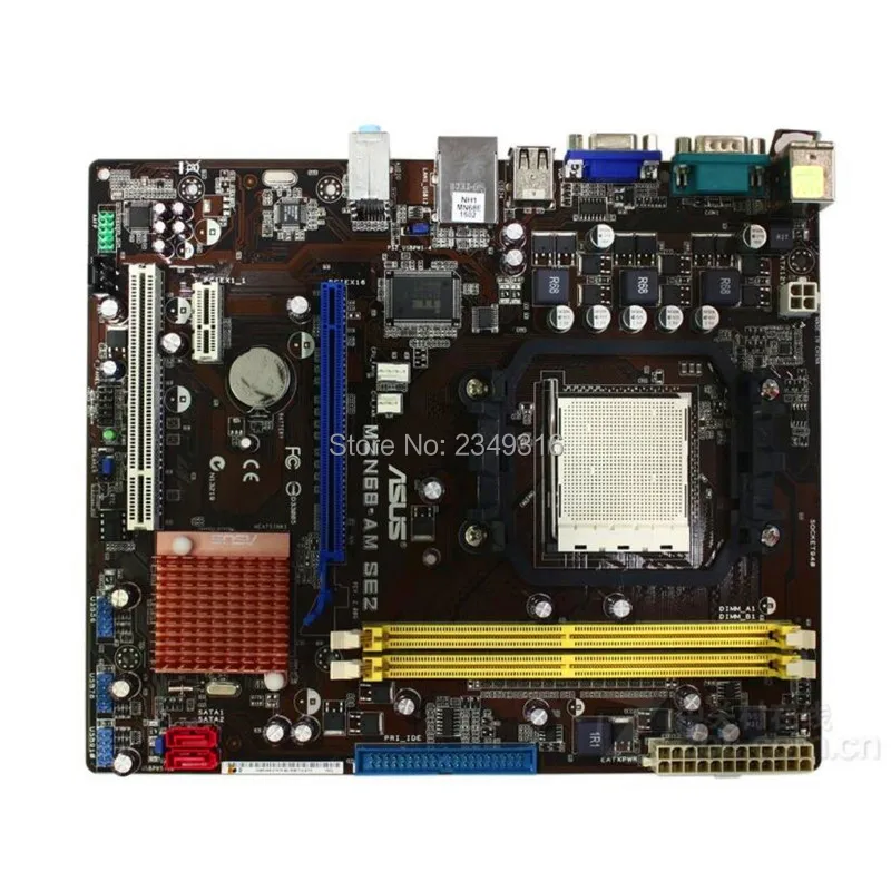 Для Asus M2N68-AM SE2 настольная материнская плата 630A с разъемом AM2 DDR2 оригинальная б/у материнская плата