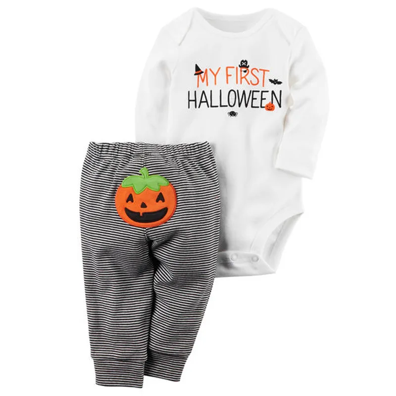 

Boys Halloween Pumpkin Lantern Suit In Spring And Autumn Costumes