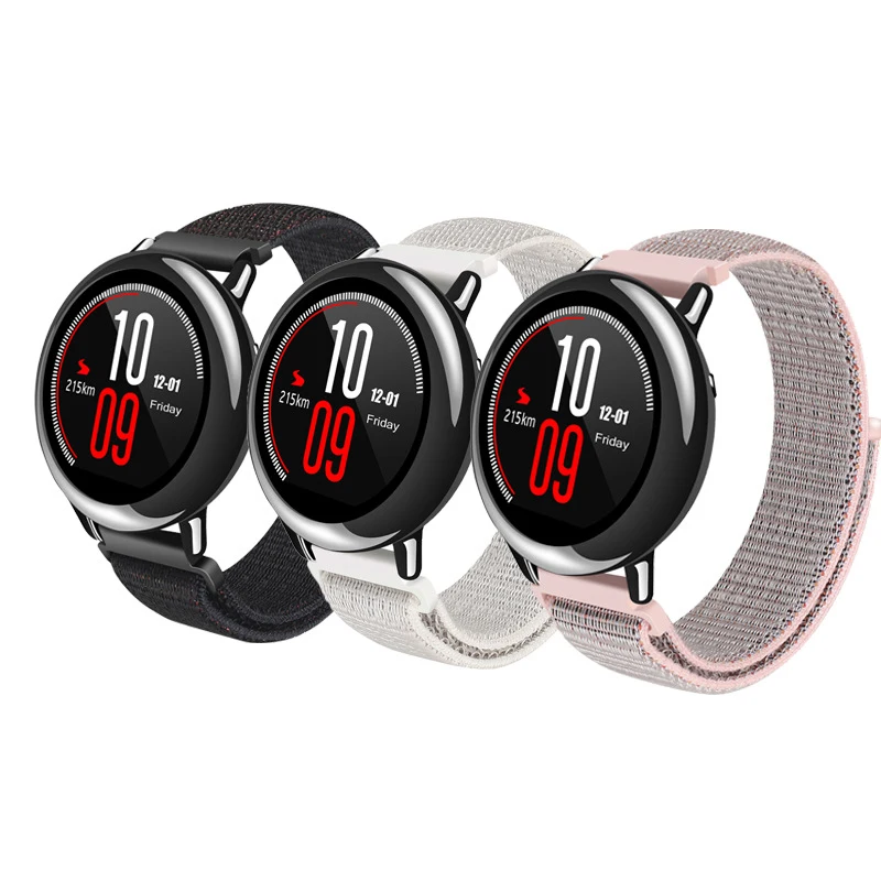 Нейлоновый ремешок-петля для оригинального Huami Amazfit 2 ремешок Xiaomi Huami Amazfit Stratos Pace 2 2s браслет на запястье Amazfit ремешок для часов