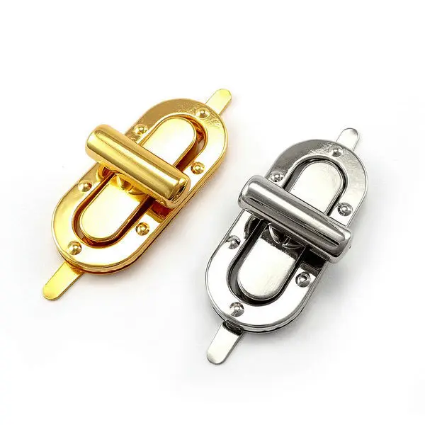 52 mm Silver / Gold Turn lock Bag Purse Belt Twist Lockin Bag Parts