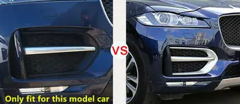 

Matte Front Fog Light Lamp Cover Trim 2pcs For Jaguar F-Pace X761 Sport 16 - 19