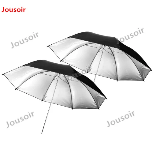 2pcs Godox 43&quot 108cm Reflector Umbrella Photo Studio Flash Light Grained Black Silver CD50 | Электроника