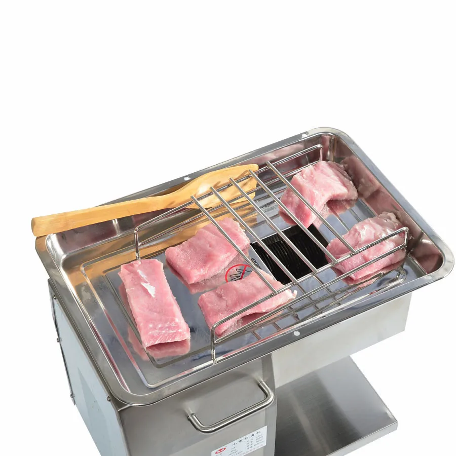 Электрическая ломтерезка для мяса Нержавеющая сталь резак QX Настольный Тип нарезки лосося коммерческая машина для резки мяса 110 V/220 V 550 Вт 1 шт