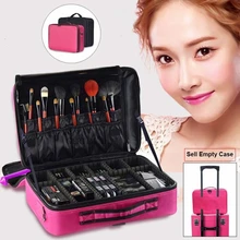 Women Makeup Manicure Bags Cosmetic Case Box Travel Organizer Large Capacity Professional Make Up Pouch Brushes Storage Suitcase
