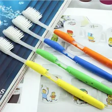 Новое поступление 4 шт./Розничная упаковка ярких цветов двойного Nano Зубная щетка белый мягкой щетиной взрослых зубная щетка, как зубной гигиены код