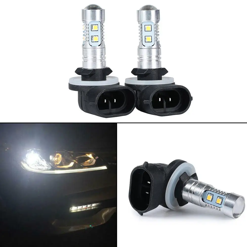 2 шт. H27 881 862 889 894 10-23-SMD светодиодные противотуманные фары Сменные лампы 6000K