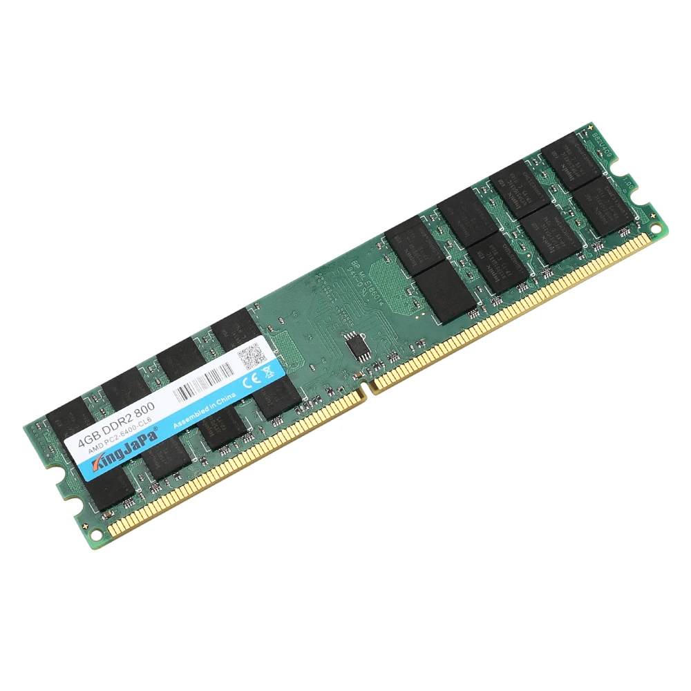 kulstof nitrogen Burma Kingjapa DDR2 2GB 4GB Ram 800MHz PC2-6400 Desktop PC DIMM Memory RAM For  AMD System High Compatible 240 pins 667MHz New