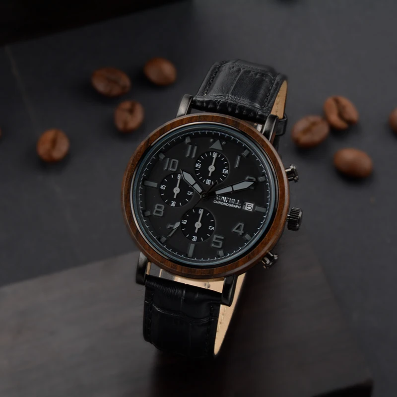 BEWELL WOODEN WATCH