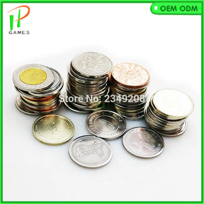 

Customize 1000Pcs Tokens Stainless Steel Token Diameter 23mm 24mm 25mm Coin Design Logo