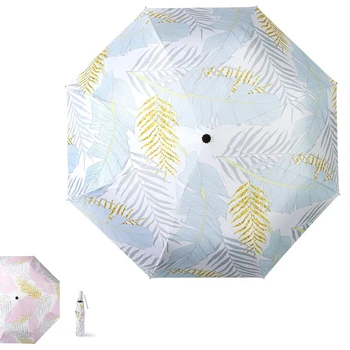 

Creative Woman 5/3 Folding Sunshade Umbrella Romantic Super Sunscreen Anti-UV Umbrella Rain Women Parasol Female Sun Umbrellas