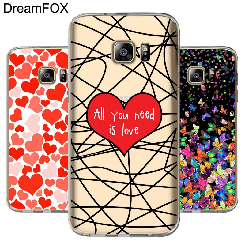 DREAMFOX M326 модный Мягкий ТПУ силиконовый чехол с сердцем для samsung Galaxy Note S 7 8 9 10 10e 11 11e