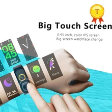 Настоящий большой сенсорный экран цветной дисплей Смарт Браслет артериального Давление крови кислородом монитор сердечного ритма Смарт браслеты