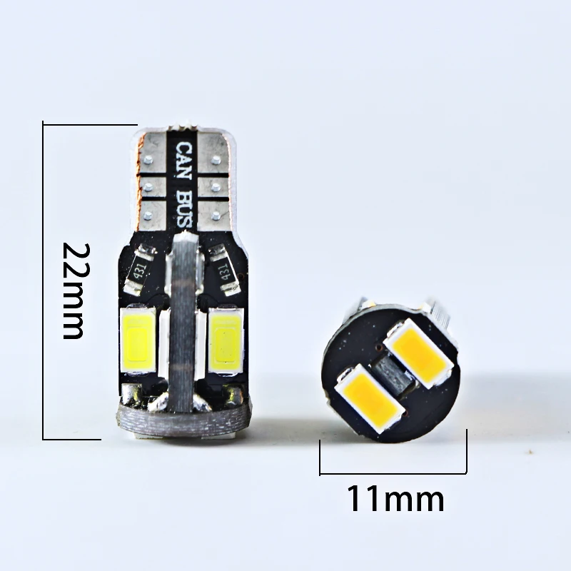 10 шт. ампулы 12 В t4w ba9s bax9s T10 W5W супер 2 Вт Автомобильные светодиодные фары canbus