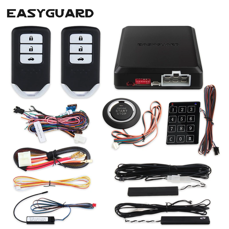 EASYGUARD pke car alarm security remote starter push to start button anti-theft EASYGUARD pke car alarm security remote starter push to start button anti-theft