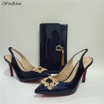 

Slingbacks Sweety High Heel Shoes With Handbag,Thin Heel Pointed Toe Pumps Match Women Gripesack For Any Occasion WENZHAN 86-2