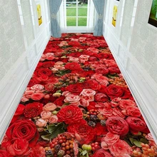 3D Цветочный Принт, ковер для прихожей и пола, 80*200 см, детская спальня, декор для гостиной, кухонный Противоскользящий коврик