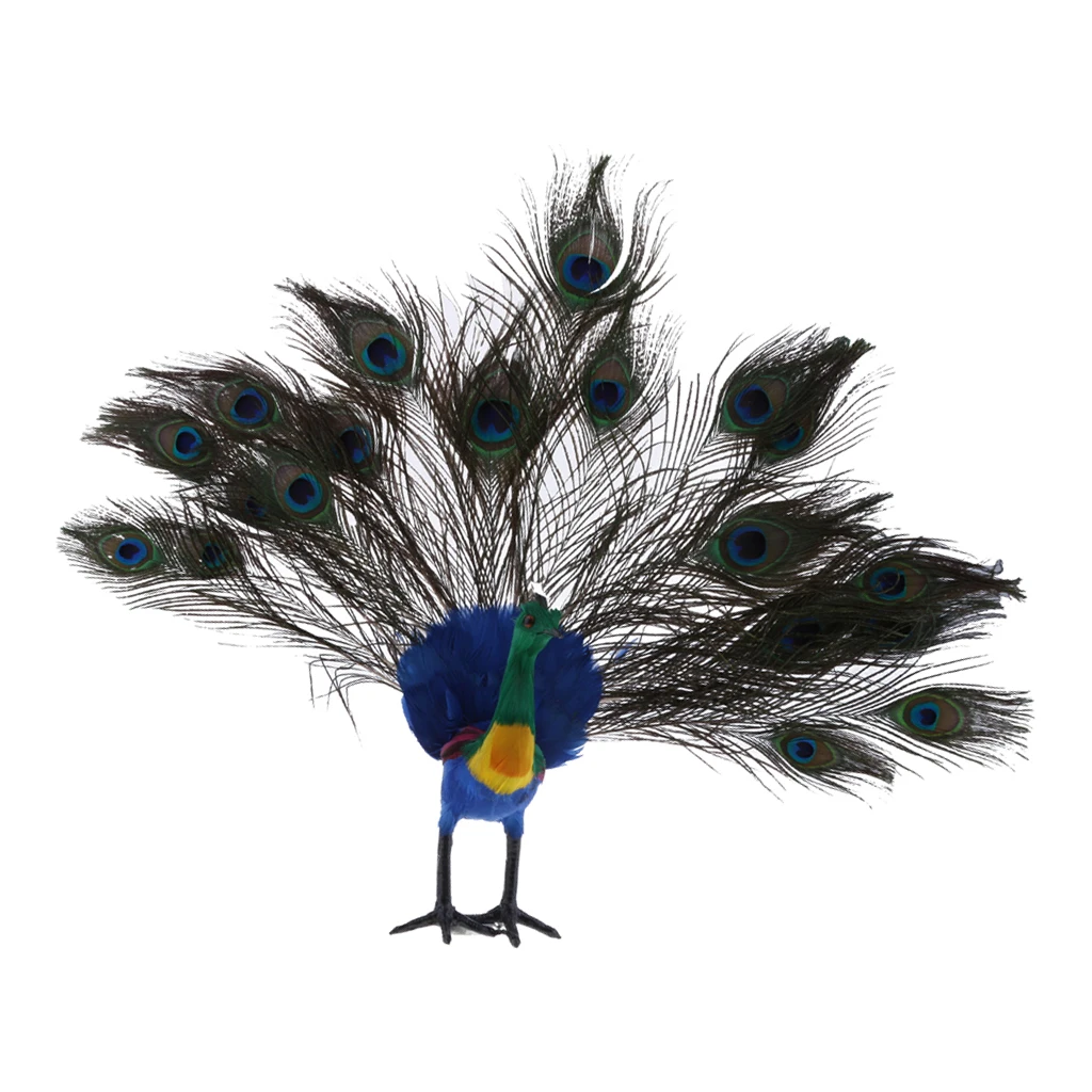 Садовая птица Пернатый орнамент Реалистичная уличная статуя животных Новые 10 типов - Цвет: Peacock
