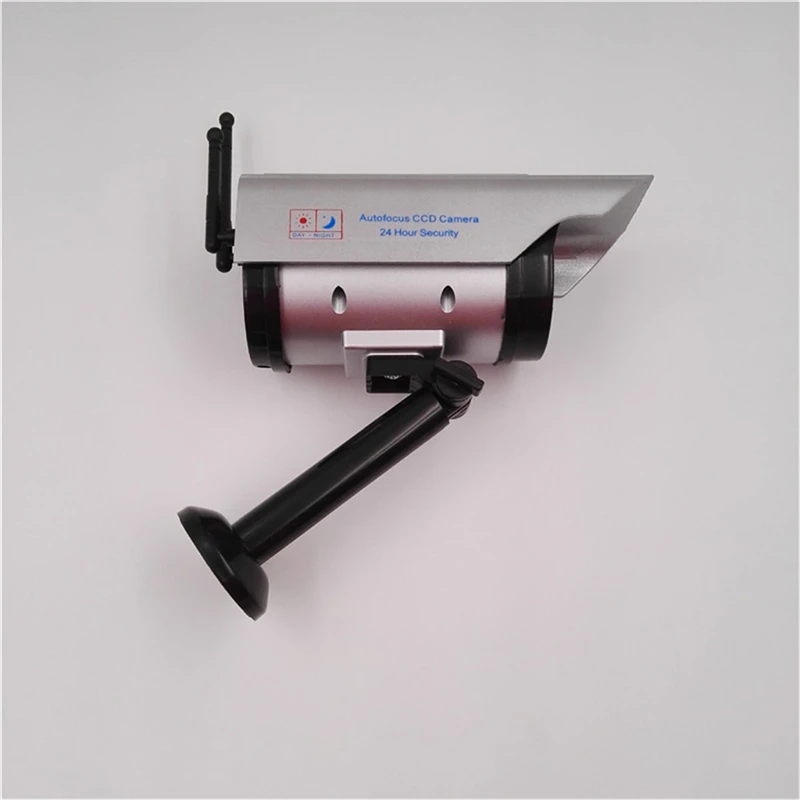

Outdoor Solar Power Dummy CCTV Camera With Flashing LED Light Fake Camera Security Outdoor Home CCTV Surveillance Camera