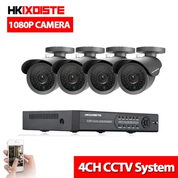 4 * 1080P HD 2.0MP Открытый безопасности Камера Системы 1080P HDMI CCTV видеонаблюдения 4CH DVR комплект AHD Камера 4 CH 1080 P AHD DVR