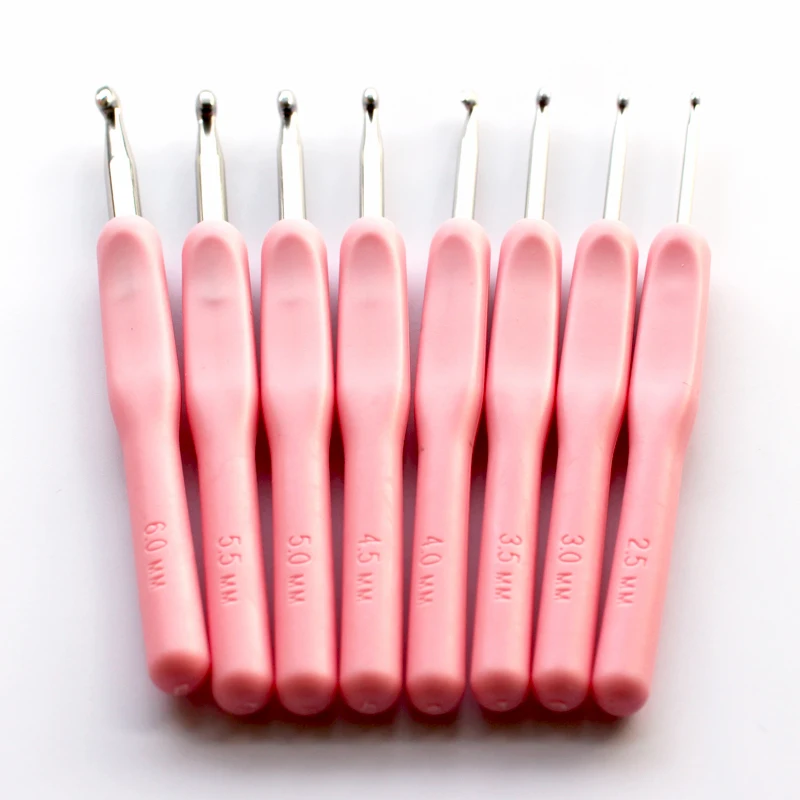 8 шт. металлические крючки для вязания 2 5 6 мм|metal crochet hooks|knitting needlesmetal |