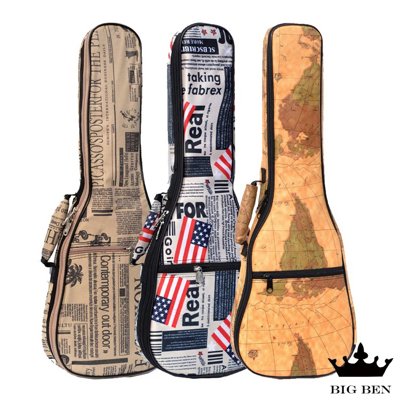 

Uklele oxford fabric thickening durable development backpack 21 inch 23 inch 26 inch Ukulele PU bag Small Hawaiian bag
