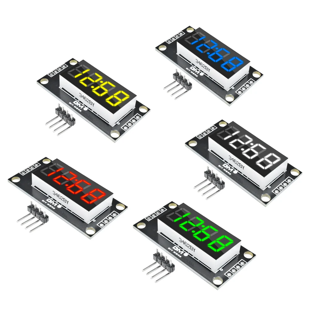 

TM1637 4-Digit LED 0.36" 0.36 Inch 7 Segments Digital Display Tube Clock Module LED Board For Arduino