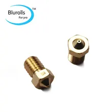 3d printer parts diy reprap v6 brass nozzle 0 6mm1 75mm filament v6 hotend marked number