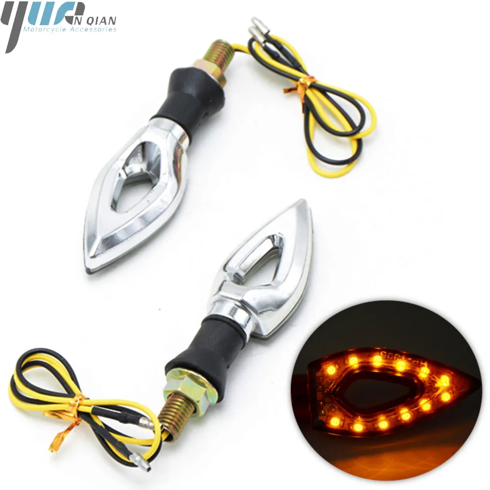 

1 pair LED Motorcycle Turn Signal Indicadores FOR DUCATI MONSTER 696 796 796 848 Monster400/600/900 kawasaki ER-6N BN302 BJ300