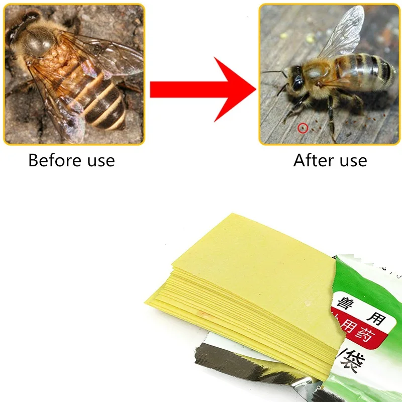 20pcs/lot Beekeeping Fluvalinate Strips Against Varroa Mite Killer Tool Pest Control Varroa Strip