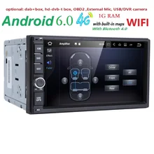 100% Android 6.0 Car Audio GPS Navigation 2 DIN Car Stereo Radio Car GPS BT USB/Universal Interchangeable Player 4G WIFI SWC MAP