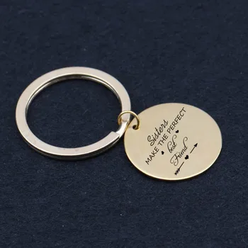 

Engraved Sister Make The Perfect Best Friend Can Gift Girlfriend Increase Friendship Ring Chain Ring Set Holders