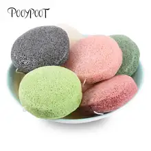 Pooypoot спонж-Конняку натуральный Конняку для лица Отшелушивающий моющий очищающий косметический спонж смывающийся спонж для ухода за кожей очищающее средство
