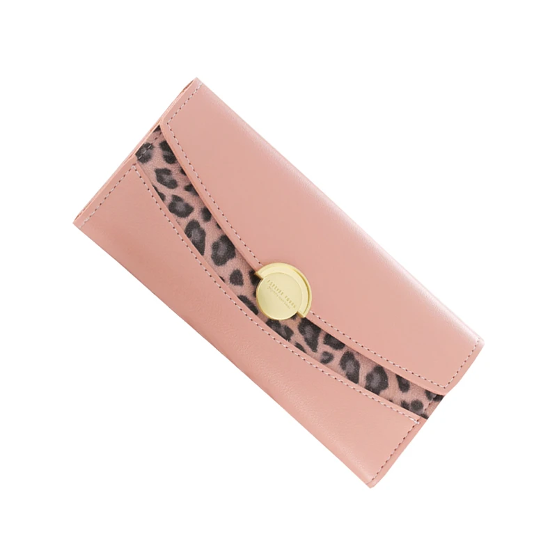 

2019 New Women Wallets Lady Moneybags Coin Purse Woman Envelope Leopard Wallet Money Cards ID Holder Bags Clutch Purses