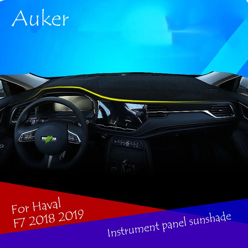 

Car Dashboard Protective Mat Shade Cushion Photo Polyester Pad Interior Mat For Haval F7 2019 2020