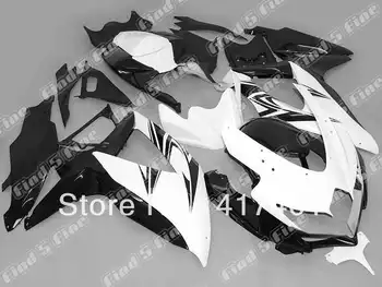 

white black for GSX R600 R750 08-10 GSXR 600 750 GSXR600 GSXR750 GSX-R600 GSX-R750 08 09 10 2008 2010 motorcycle fairing kit