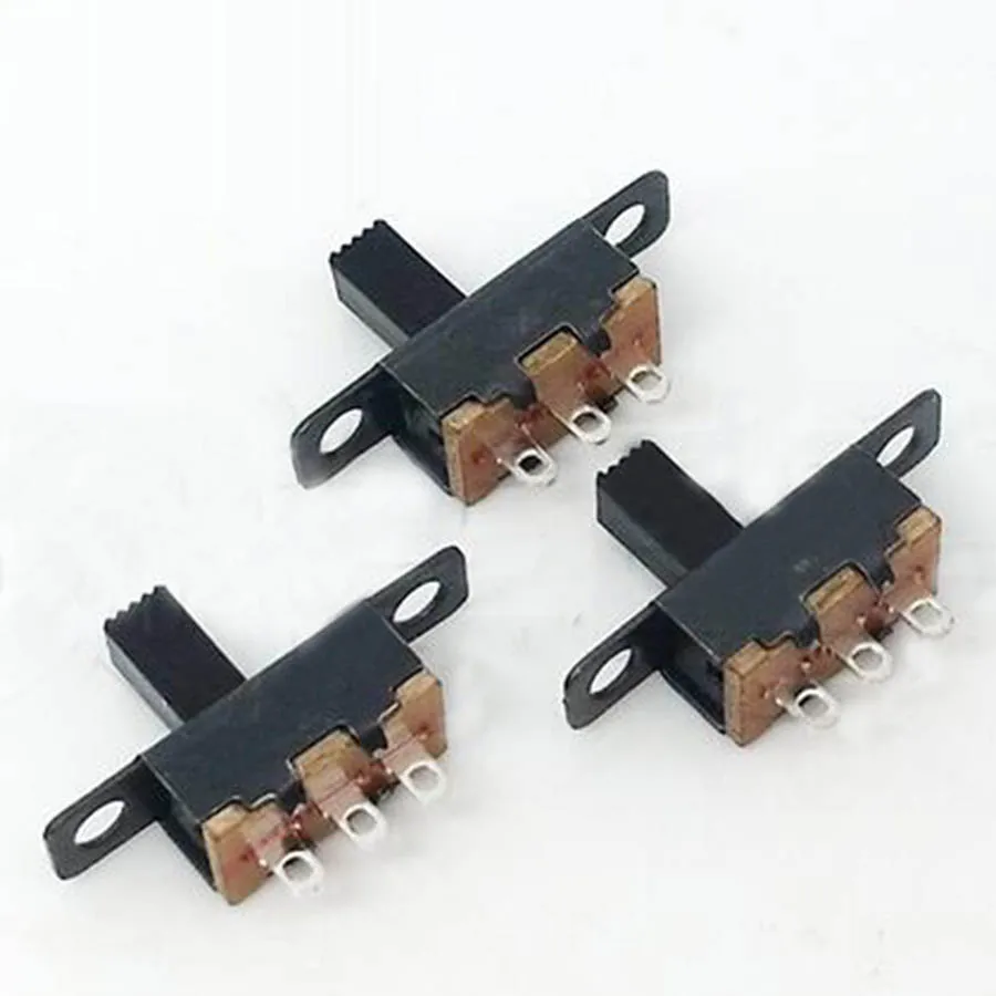 100pcs On off slide switch mounting switch mini micro electronic switch