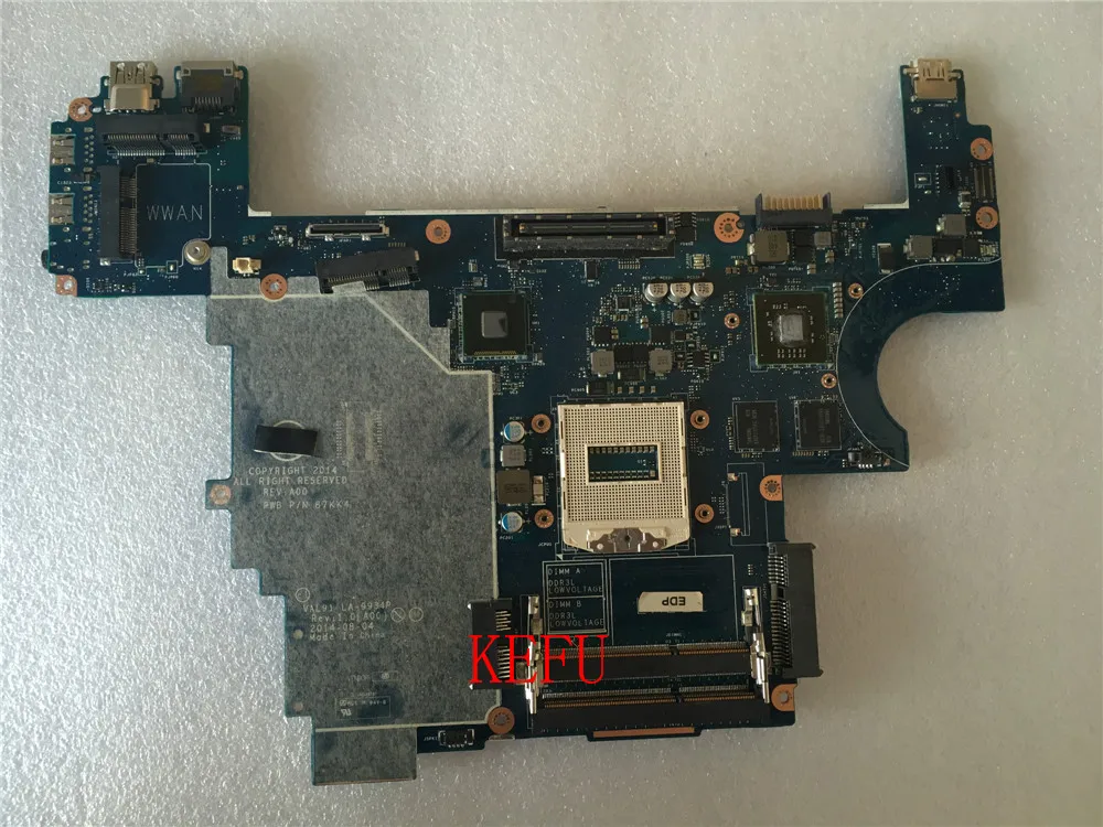 

KEFU FOR Dell Latitude E6440 Laptop Motherboard N23JF VAL91 LA-9934P 0N23JF CN-0N23JF mainboard full test
