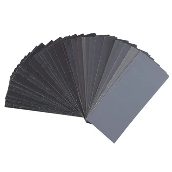 

54pcs 60 to 3000 Grit Sandpaper Assortment Wet Dry Sand Paper for Automotive Sanding Wood