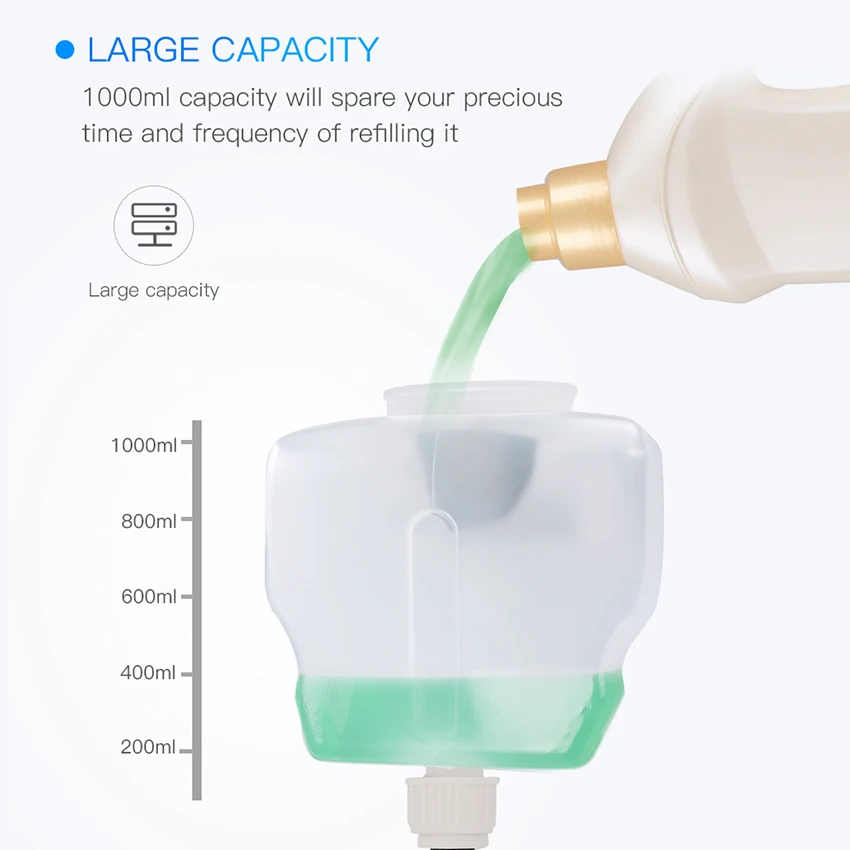1000 мл Емкость аксессуары для ванной комнаты автоматический дозатор мыла Ванная комната Санузел Бесконтактный Стиль Пластиковый Дозатор жидкого мыла