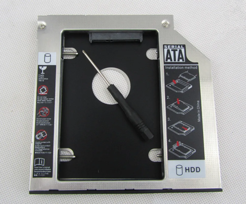 Новый 2nd 9 5 мм жесткий диск HDD кэдди адаптер для hp EliteBook 2530 P 2540 2560 2740 Бесплатная