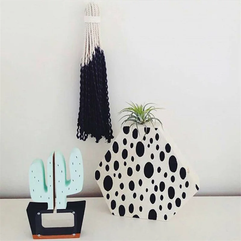 Скандинавские деревянные украшения кактус Детская коробка для денег декор