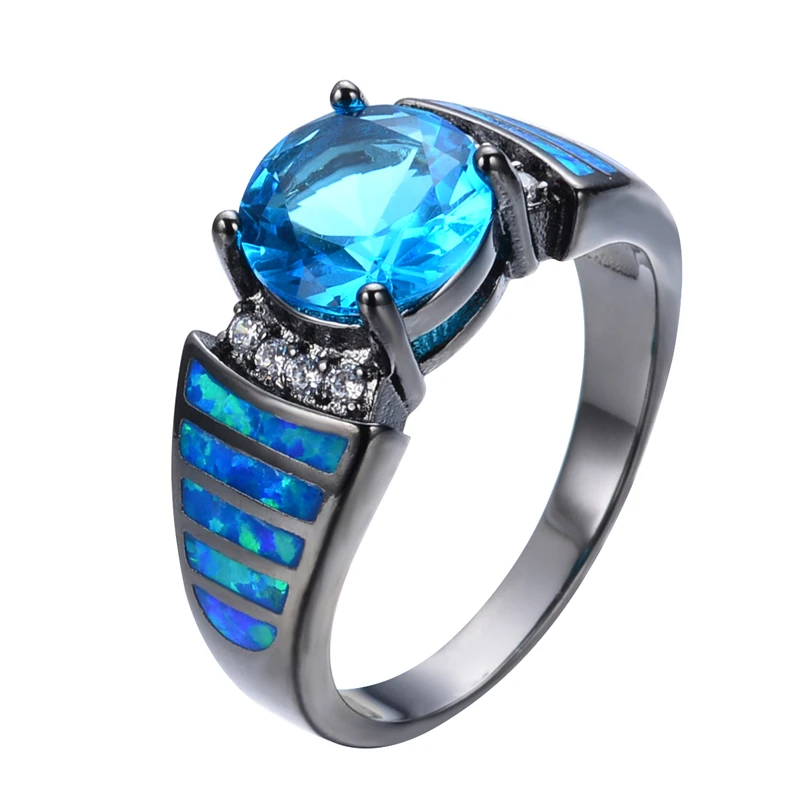 Sapphire Stone With Opal Ring Sapphire Stone With Opal Ring