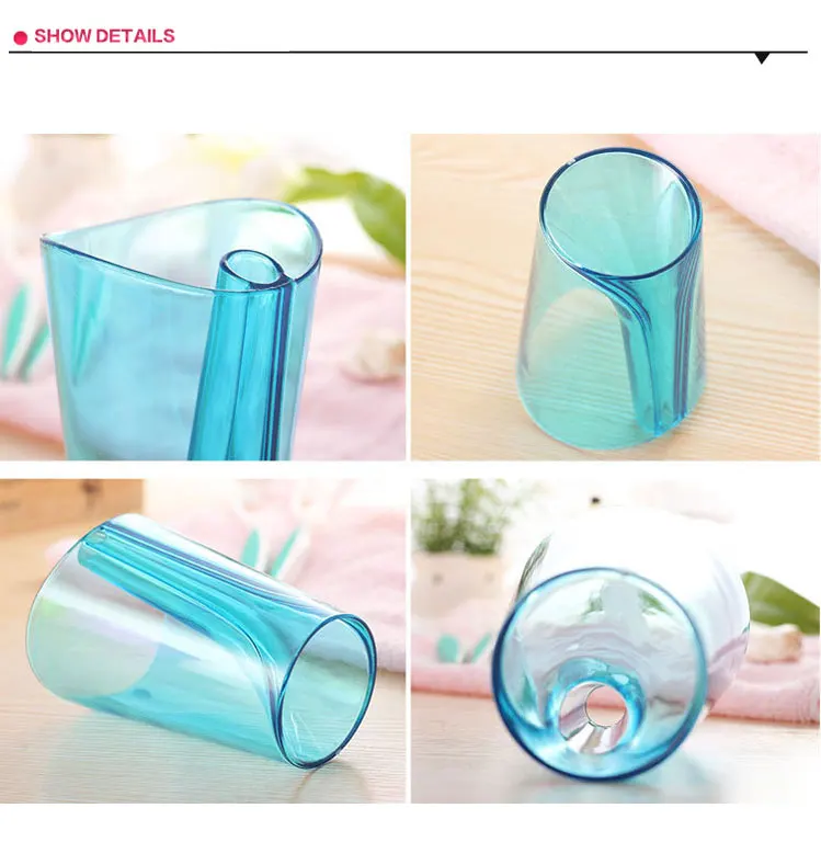 Candy-color домашний экологически чистый пластиковый стакан для ванной Анти-скалярный водонепроницаемый держатель для зубной щетки модный простой парный комбинированный стакан